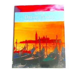 Dream Places Book with Orange and Blue Cover